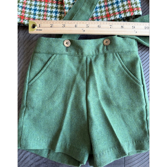 Vintage Jack Tar Togs Toddler Set | Wool Houndstooth Blazer & Green Shorts - Picture 10 of 10
